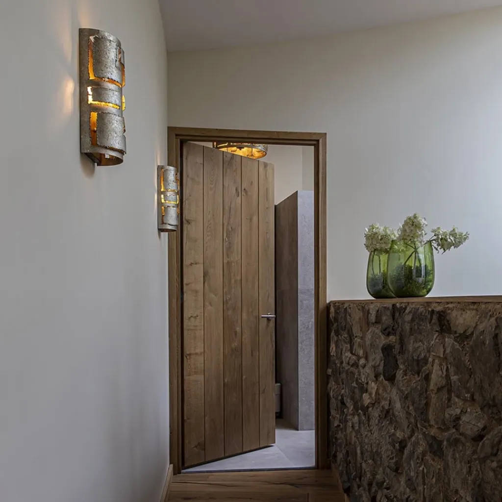 Straluma Robuuste wandlamp ambachtelijk zilver> Wandlampen|Decoratieve Verlichting