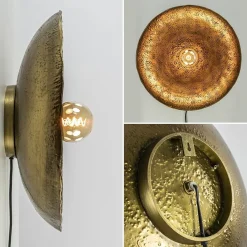 Straluma Robuuste wandlamp Neva rond 50 cm antiek brons><noscript><img width=