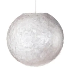 Straluma Romantische hanglamp bol creme schelp> Schelpenlampen|Woonkamerlampen