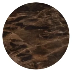 Straluma Ronde eetkamertafel bruin marmer Ø120 cm><noscript><img width=
