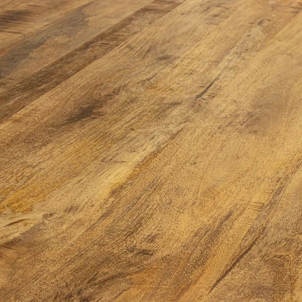 Straluma Ronde eettafel mangohout met zwarte poot Ø130 cm> Eettafels