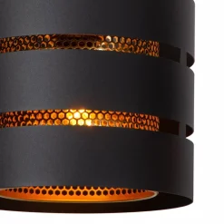 Straluma Ronde hanglamp zwart metaal met goud><noscript><img width=