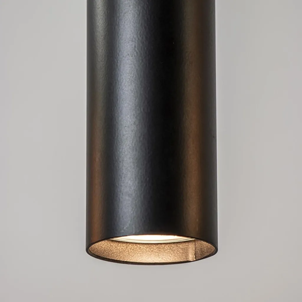 Straluma Ronde 3-lichts hanglamp cilinders mat zwart> Eettafellampen|Woonkamerlampen