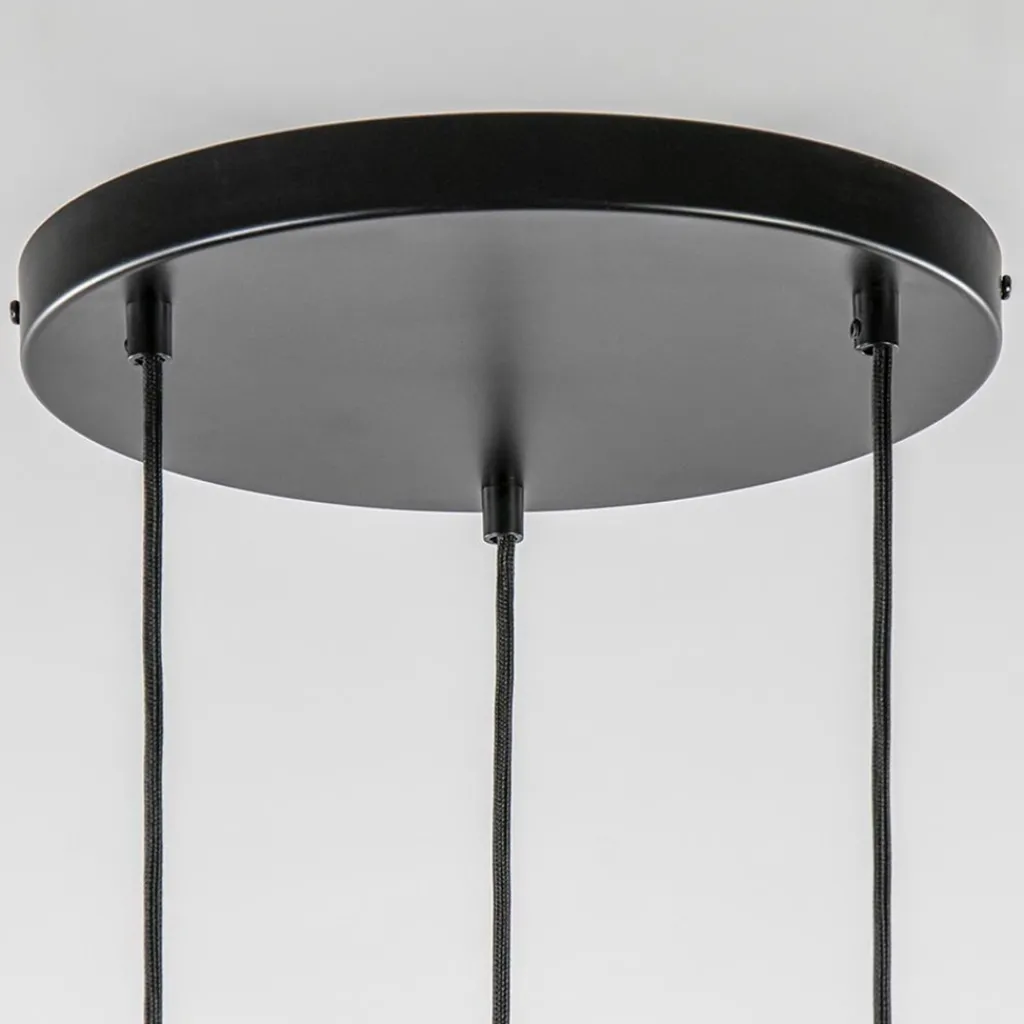 Straluma Ronde 3-lichts hanglamp cilinders mat zwart> Eettafellampen|Woonkamerlampen