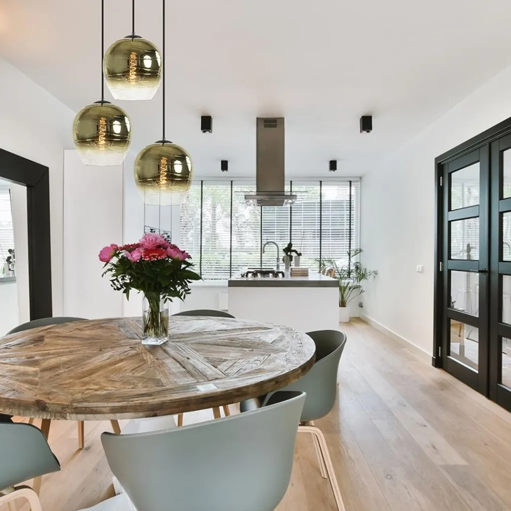 Straluma Ronde 3-lichts hanglamp golden gradient met zwart> Eettafellampen|Keukenverlichting