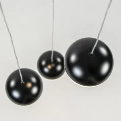 Straluma Ronde 3-Lichts LED hanglamp met zwarte bollen dimbaar><noscript><img width=