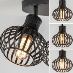 Straluma Ronde 3-lichts plafondlamp met verstelbare kappen><noscript><img width=