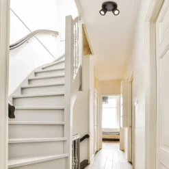 Straluma Ronde opbouwspot 2-lichts zwart GU10><noscript><img width=