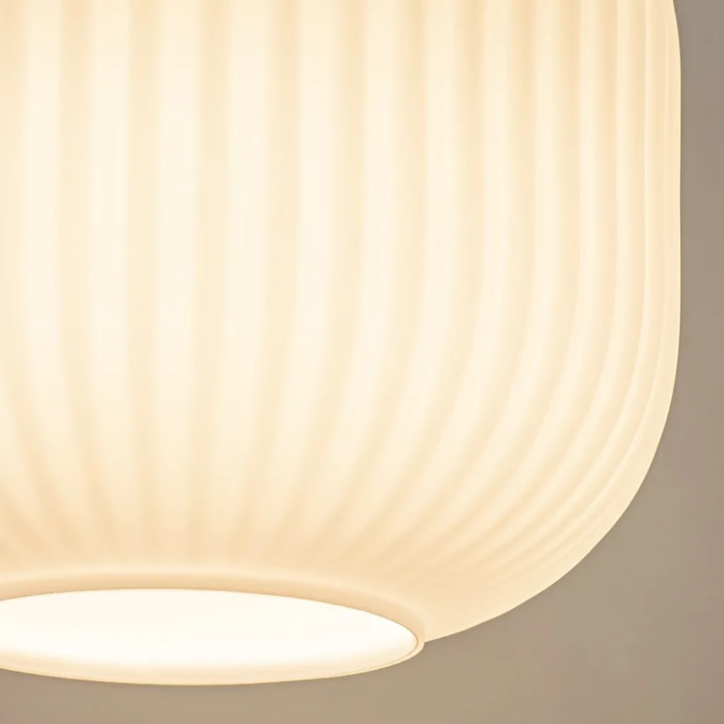 Straluma Ronde plafondlamp retro zwart met wit glas> Plafondlampen|Retro Verlichting