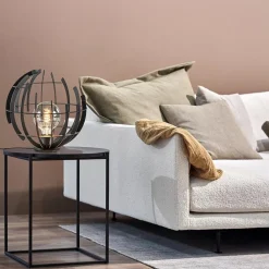 Straluma Ronde tafellamp Terra 35 cm zwart metaal><noscript><img width=