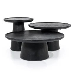 Straluma Salontafel Ron zwart 66x39 cm><noscript><img width=