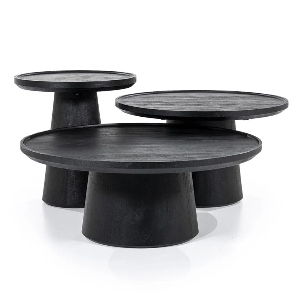 Straluma Salontafel Ron zwart 80x32 cm> Salontafels