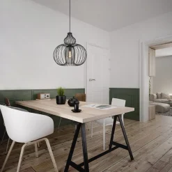 Straluma Scandinavische draad hanglamp mat zwart><noscript><img width=