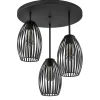 Straluma Scandinavische 3-lichts plafondlamp mat zwart> Plafondlampen|Draadlampen