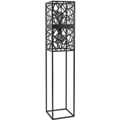 Straluma Scandinavische vloerlamp zwart frame> Vloerlampen|Industriële Verlichting