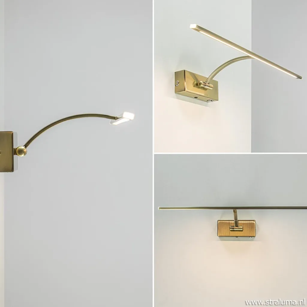 Straluma Schilderij wandlamp brons met dimbaar LED> Wandlampen|Woonkamerlampen