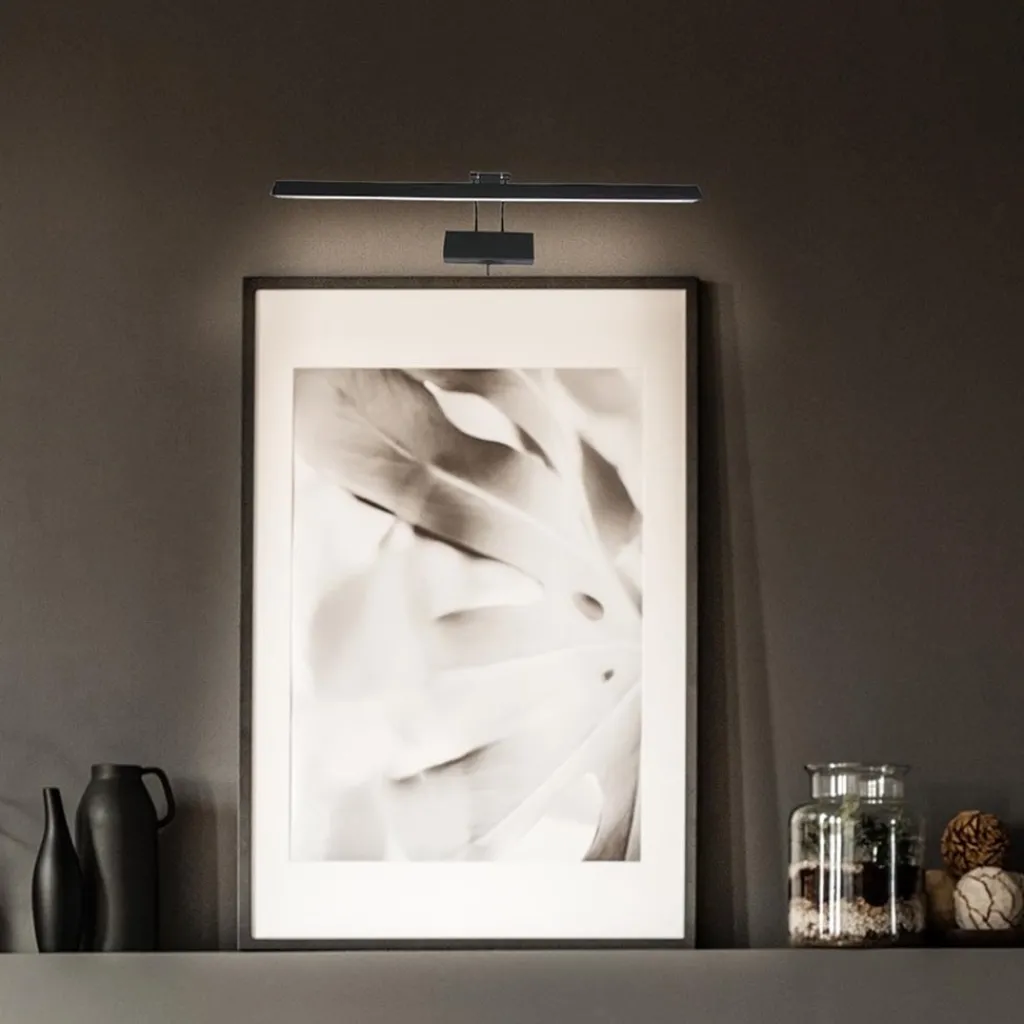 Straluma Schilderijlamp Litho zwart 60cm+dim.cct> Wandlampen|Woonkamerlampen