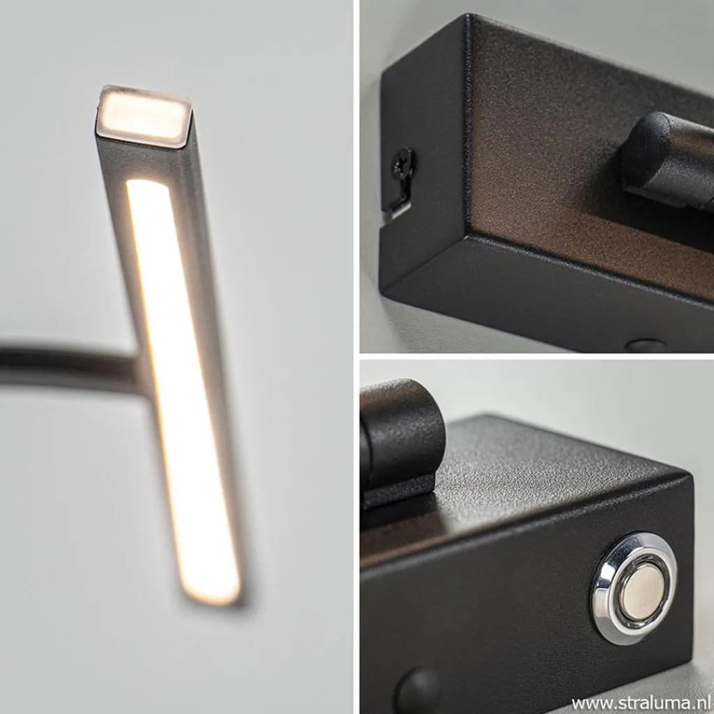 Straluma Schilderijlamp Matisse zwart 34cm> Wandlampen|Woonkamerlampen