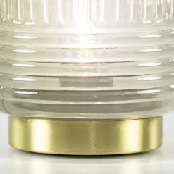 Straluma Sfeervolle tafellamp Lipa grijs groen op baterijen Light & Living><noscript><img width=