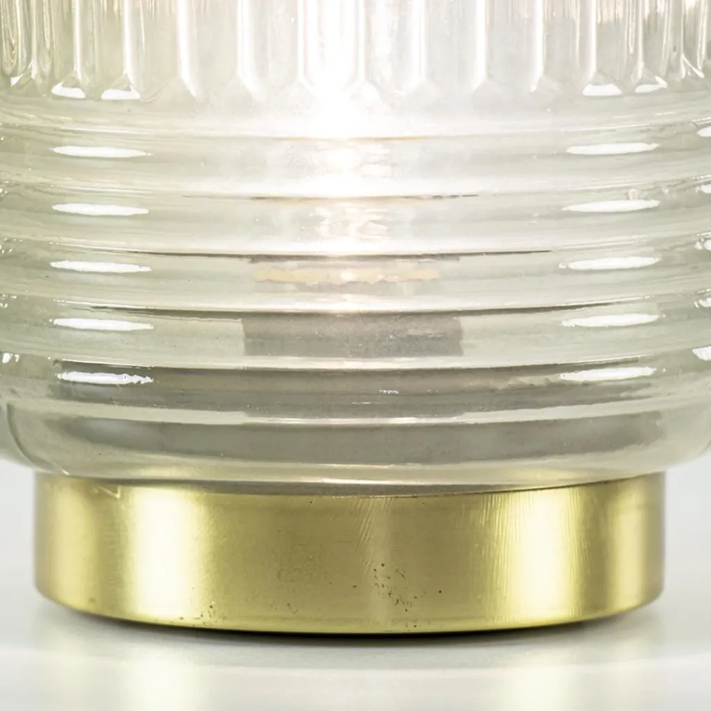 Straluma Sfeervolle tafellamp Lipa grijs groen op baterijen Light & Living> Tafellampen|Light and Living