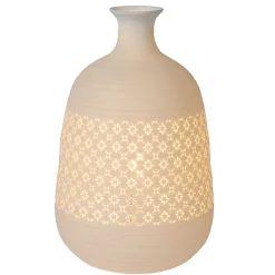 Straluma Sfeervolle tafellamp wit porselein decoratief> Tafellampen|Oosterse Verlichting