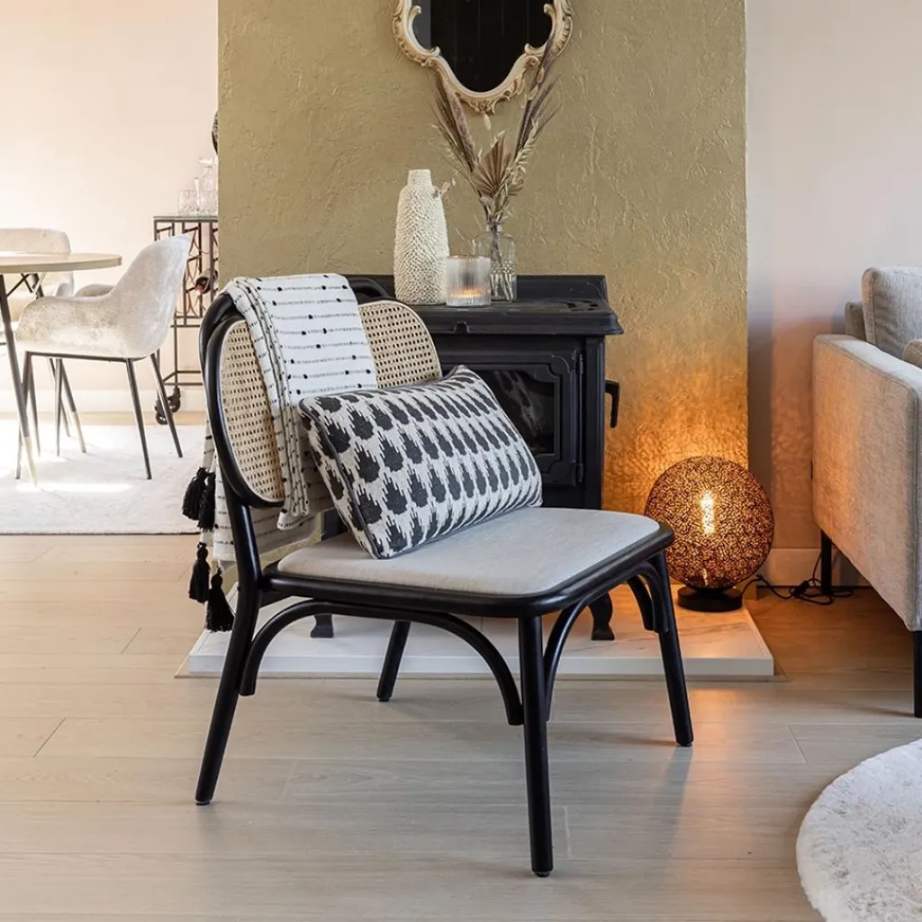 Straluma Sfeervolle tafellamp zwart/goud rond> Tafellampen|Moderne Verlichting