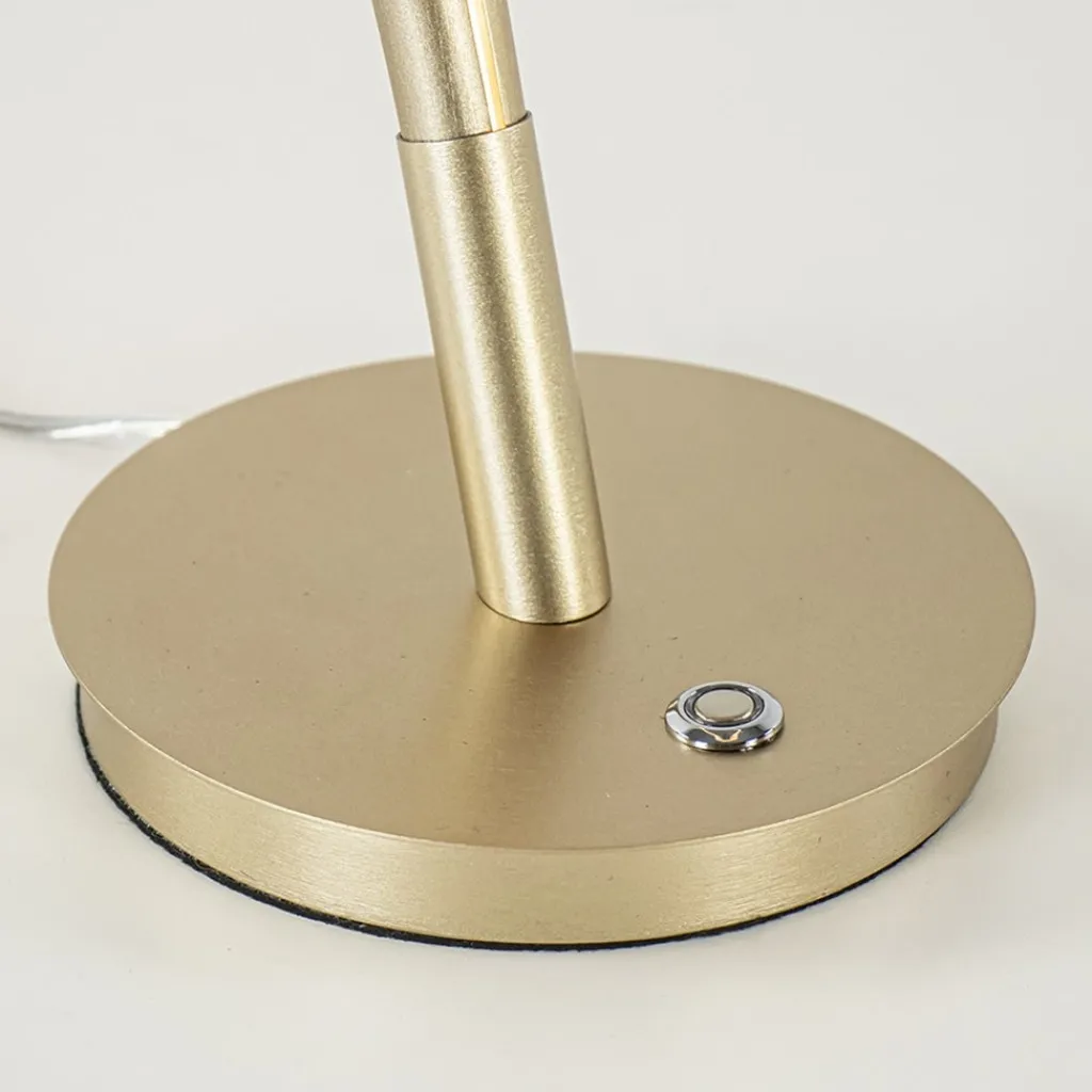 Straluma Sierlijke LED tafellamp goud dimbaar> Tafellampen|LED Tafellampen