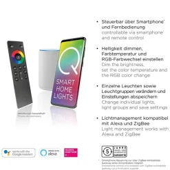 Straluma Smart hanglamp mat zwart verstelbaar><noscript><img width=