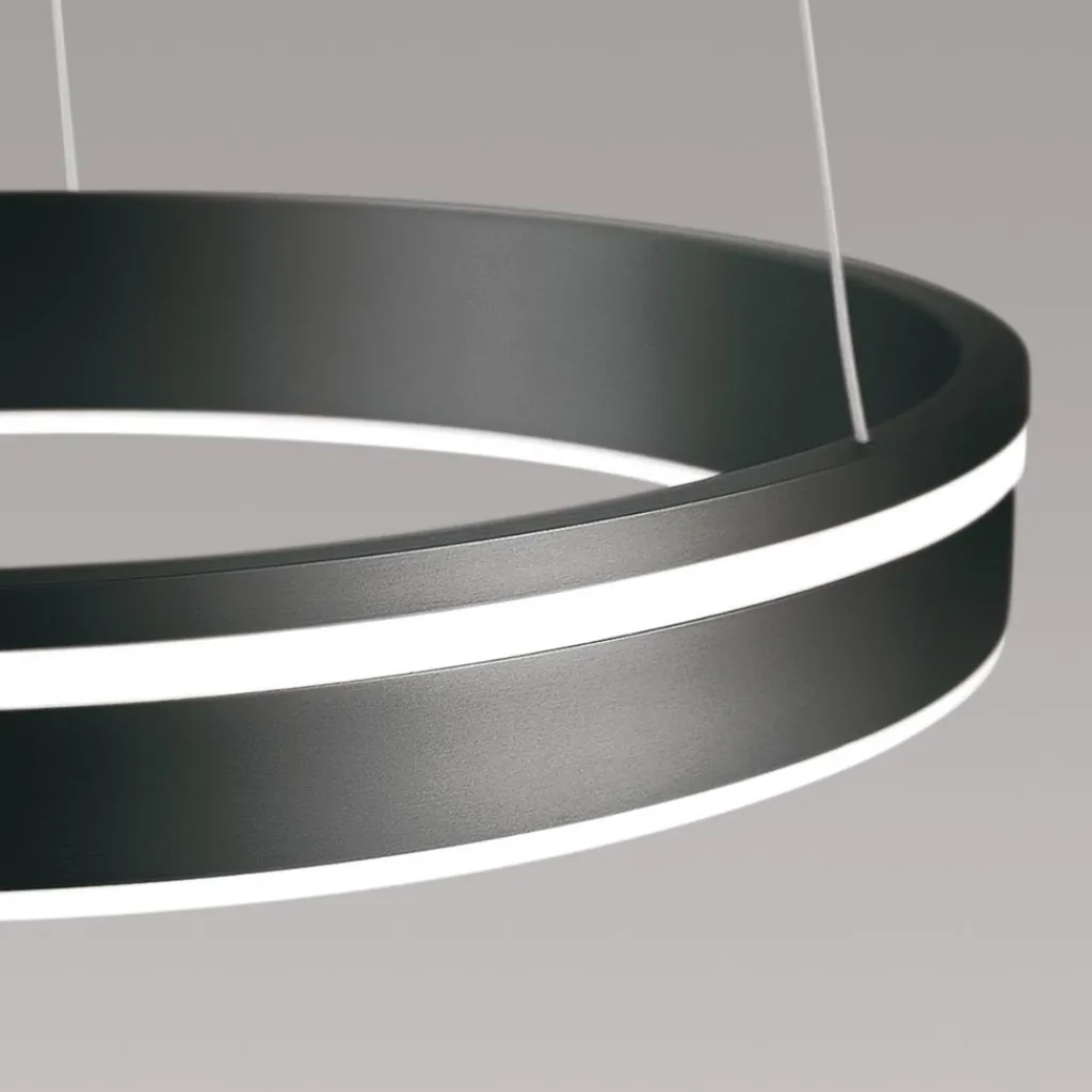 Straluma Smart hanglamp ring groot antraciet> Hanglampen|Smart lampen