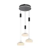 Straluma Smart hanglamp rond 3-lichts dimbaar zwart/opaal> Hanglampen|Smart lampen