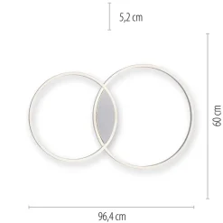 Straluma Smart plafondlamp aluminium ringen dimbaar><noscript><img width=