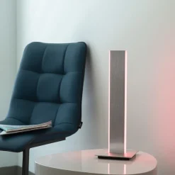 Straluma Smart tafellamp aluminium met 2 LED strips><noscript><img width=