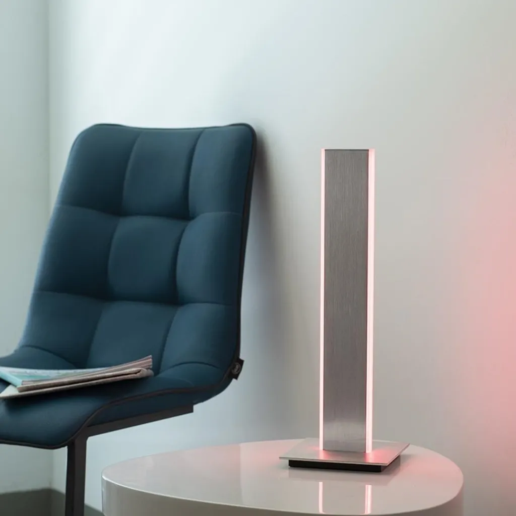 Straluma Smart tafellamp aluminium met 2 LED strips> Tafellampen|Smart lampen