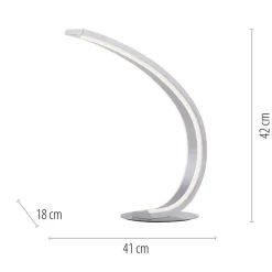 Straluma Smart tafellamp boog aluminium met LED><noscript><img width=