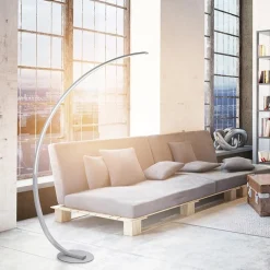 Straluma Smart vloerlamp boog aluminium inclusief dimbaar LED><noscript><img width=