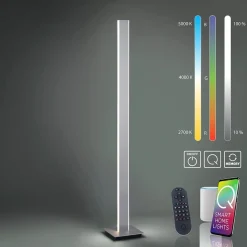 Straluma Smart vloerlamp 2-lichts aluminium> Vloerlampen|Smart lampen