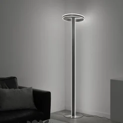 Straluma Smart vloerlamp staal met dimbaar LED><noscript><img width=