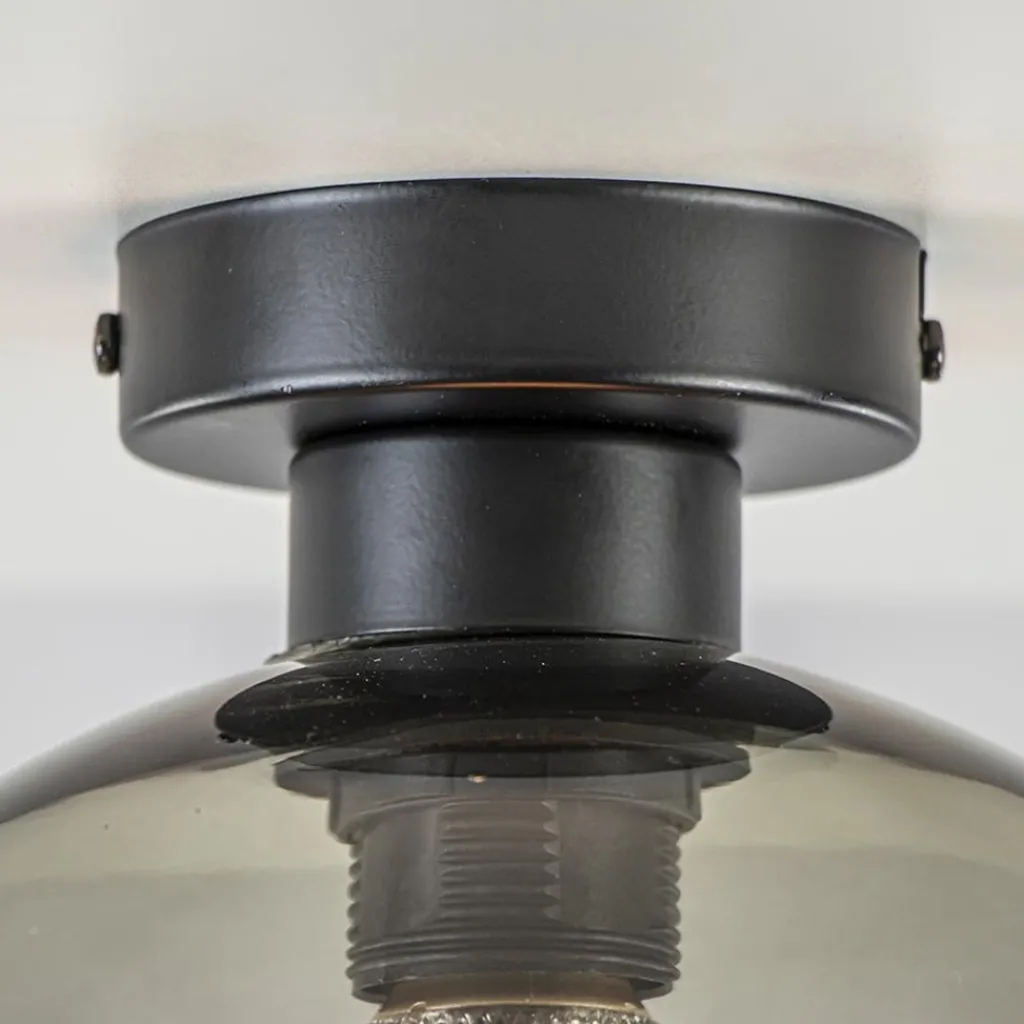 Straluma Smoke glazen plafondlamp globe 25 cm> Woonkamerlampen|Slaapkamerlampen
