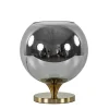 Straluma Smoke glazen tafellamp met gouden voet> Tafellampen|Luxe Verlichting