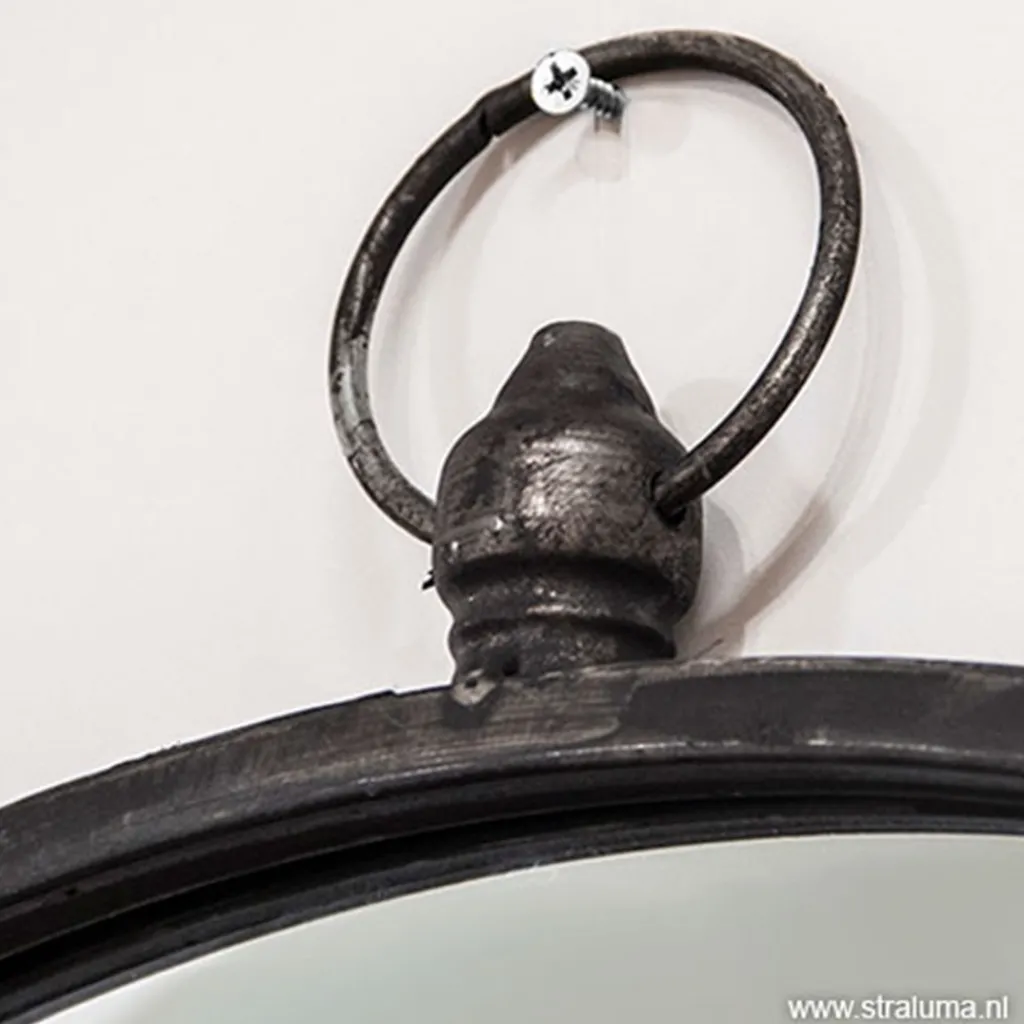 Straluma Spiegel rond zink 51cm> Light and Living