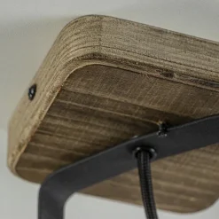 Straluma Spot 1-lichts zwart met hout><noscript><img width=