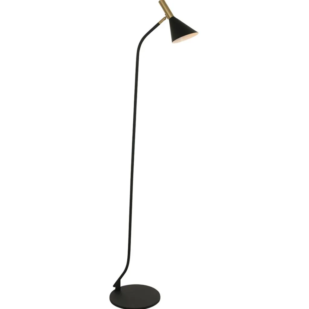 Straluma Staande leeslamp Anne's Choice zwart/goud> Vloerlampen|LED Vloerlampen