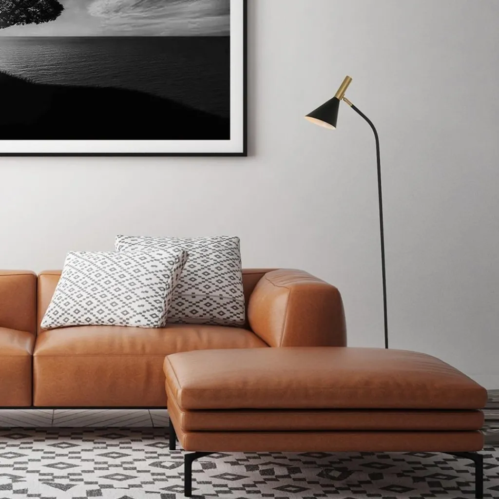 Straluma Staande leeslamp Anne's Choice zwart/goud> Vloerlampen|LED Vloerlampen