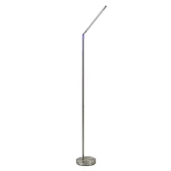 Straluma Staande leeslamp nikkel met dimmer><noscript><img width=
