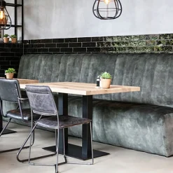 Straluma Stijlvolle eetkamerbank Maria antraciet><noscript><img width=