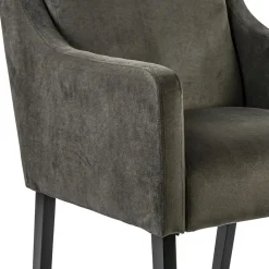 Straluma Stijlvolle eetkamerstoel bruin met zwarte poot><noscript><img width=