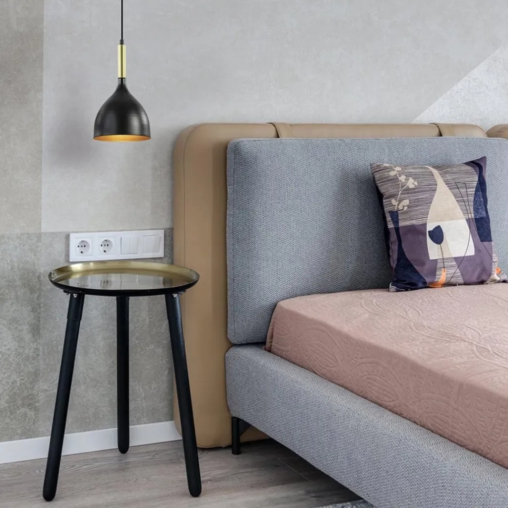 Straluma Stijlvolle kleine hanglamp zwart met goud> Keukenverlichting|Hanglampen