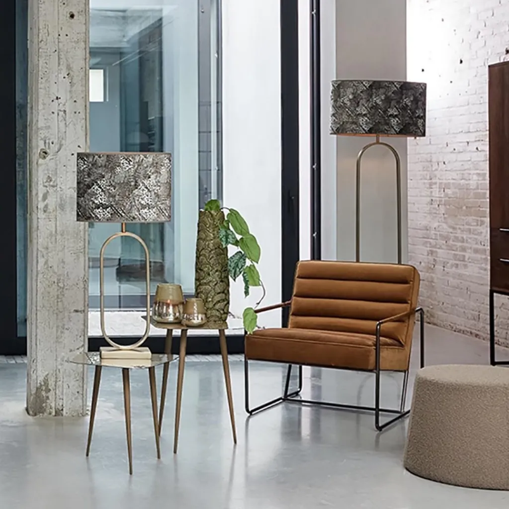 Straluma Stijvolle lampvoet Jamiri licht goud exclusief kap> Tafellampen|Lampenvoeten