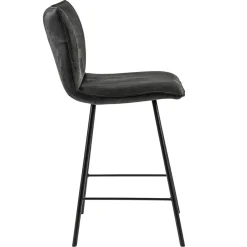 Straluma Stoere barkruk met bull lederen zitting antraciet><noscript><img width=