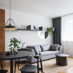 Straluma Stoere hanglamp industrieel/Scandinavisch mat zwart><noscript><img width=